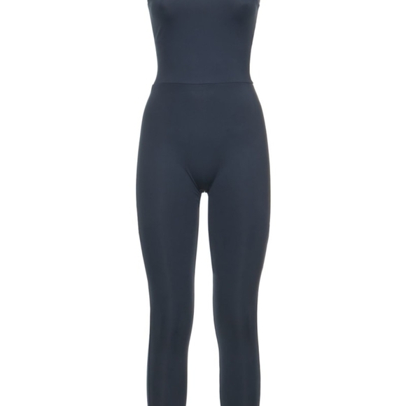 Girlfriend Collective Scoop Jumpsuit Navy S EUC - Picture 3 of 9